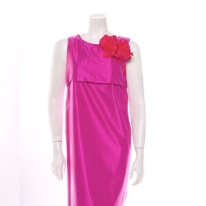 Alberta Ferretti bright pink dress